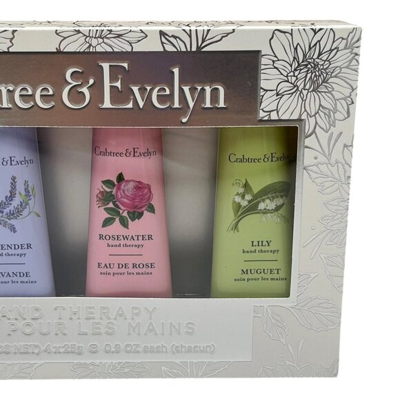 CRABTREE & EVELYN 4pk Foil Botanicals Assorted Hand Creams Softens & Moisturize - Picture 2 of 8